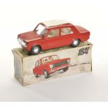 Pocher, Fiat 124, Italy, plastic, box pasted, 1 srew on bottom loose, min. cracks, otherwise very