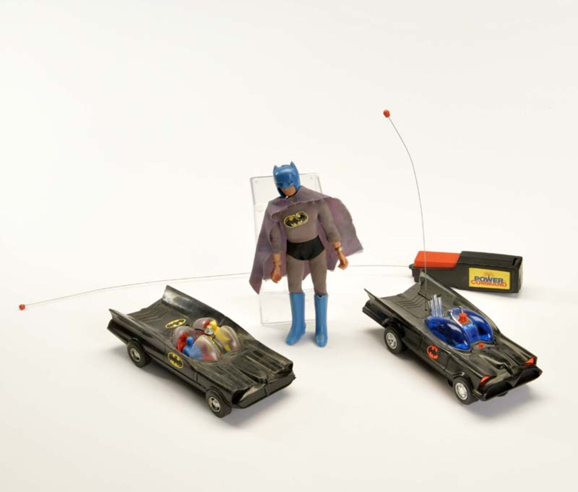2x Batmobile + 1 Figure, mixed condition, please inspect,