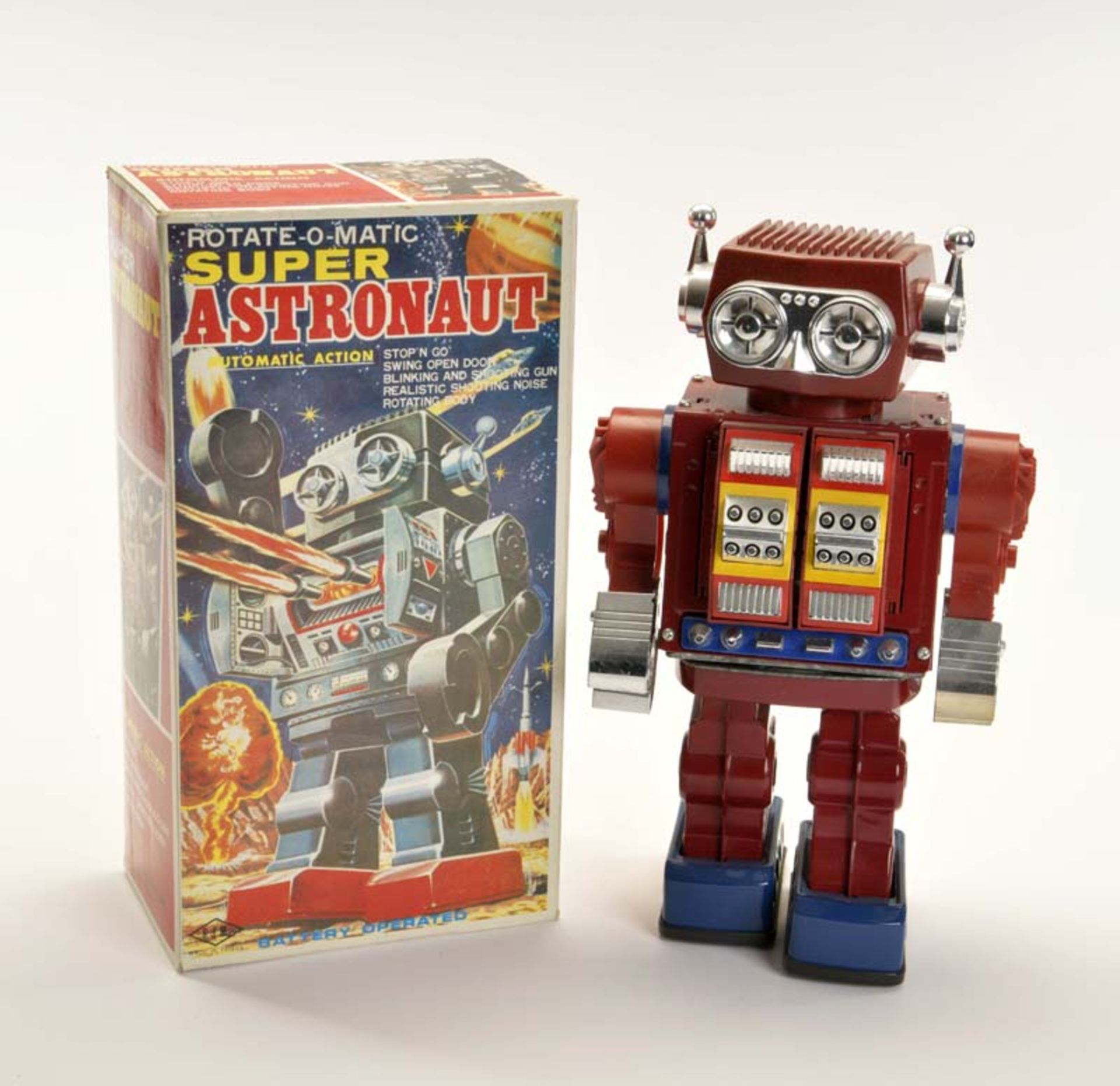 SJM, Super Astronaut Robot, mixed constr., function ok, box C 1-, C 1-2