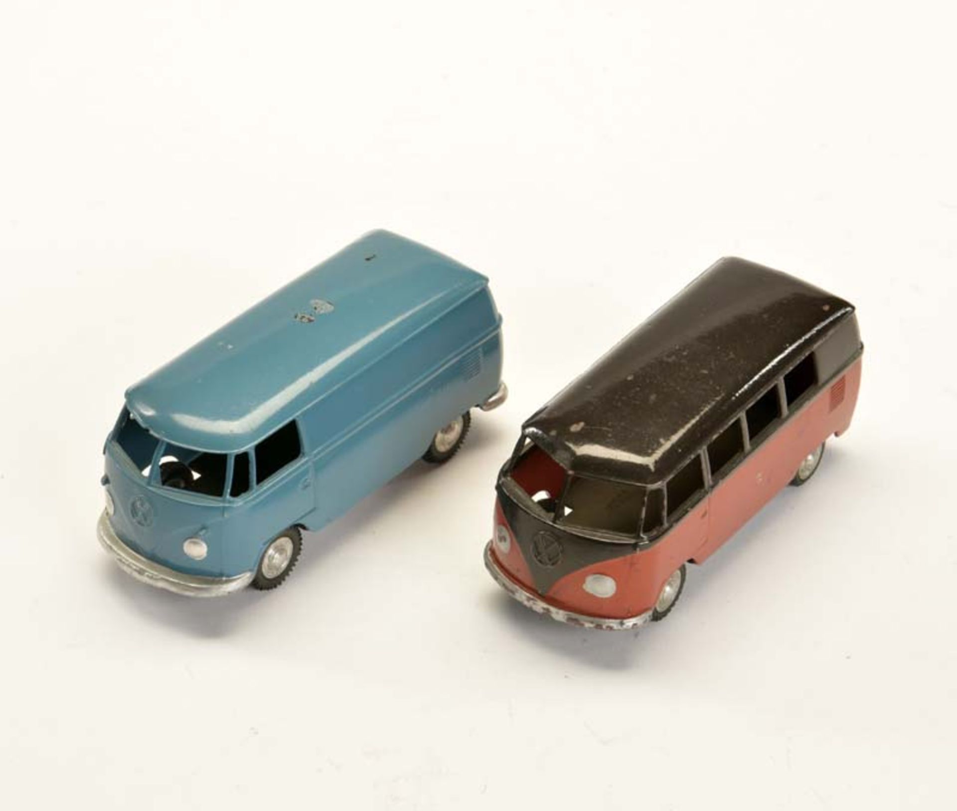 Märklin, 2x VW Bus, W.-Germany, 1:43, diecast, min. paint d., C 2+/2