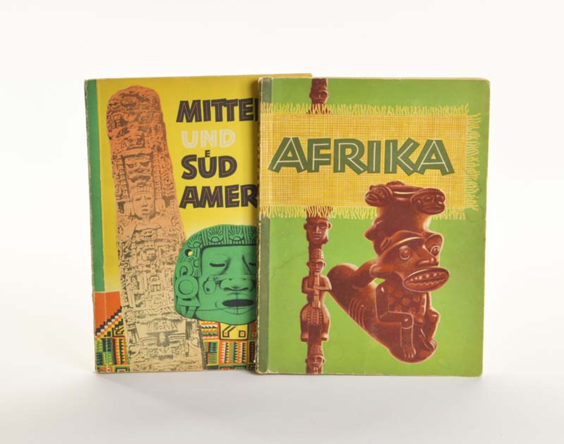 2 Collecting Picture Albums "Afrika + Mittel und Südamerika", Germany, complete, 1x only 1 picture