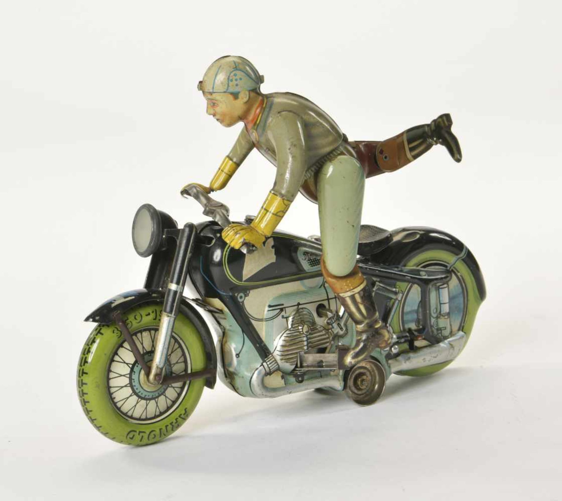 Arnold, Motorbike MAC, US Z. Germany, tin, cw ok, paint d., min. bleached out, C 2- - Bild 2 aus 3