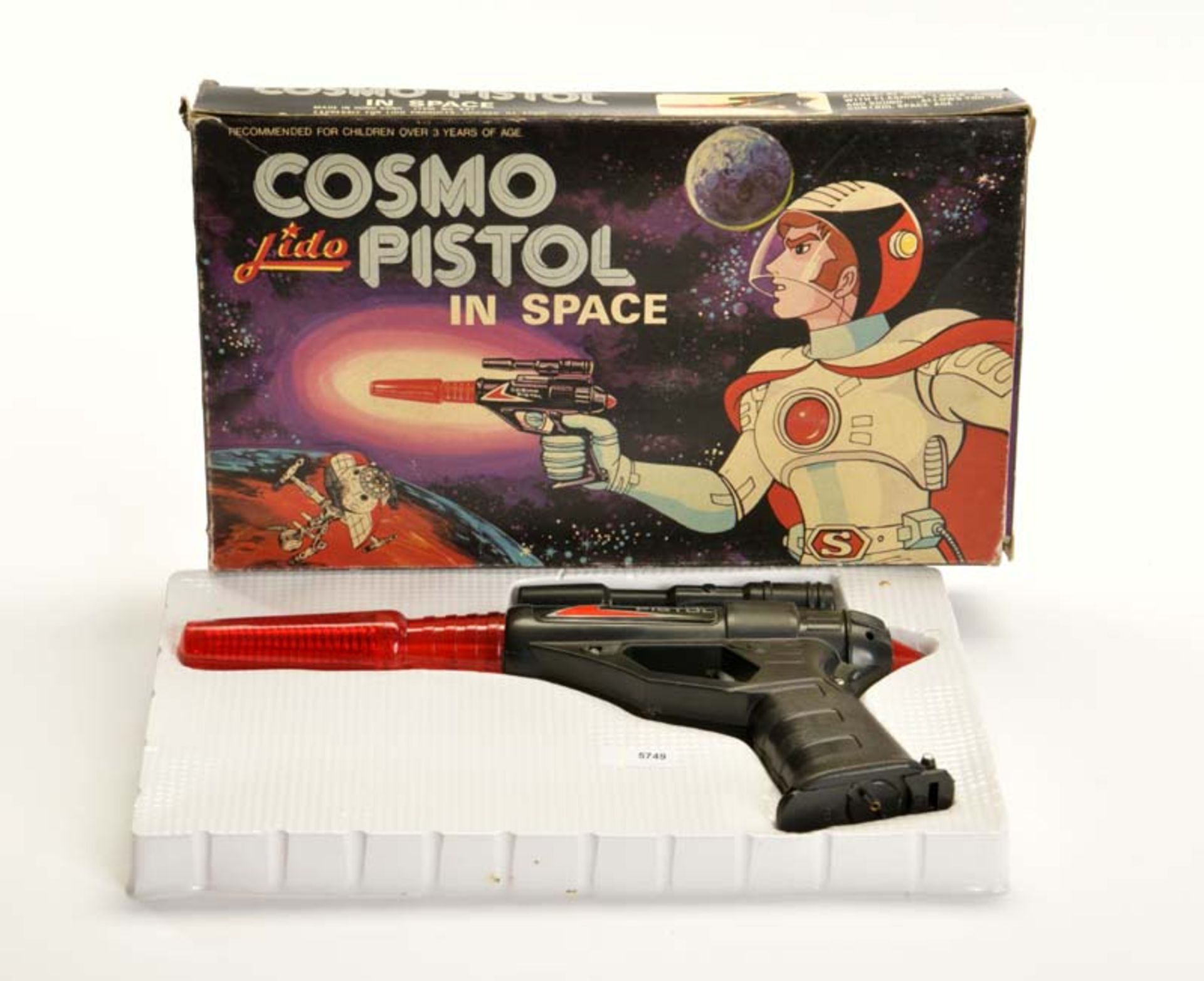Cosmo Pistol in Space, Hong Kong, plastic, function ok, original box, C 1-2