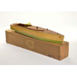 Standard Kellner, Speedboat, Germany, wood, original box, bat. drive, min. dusty, otherwise very