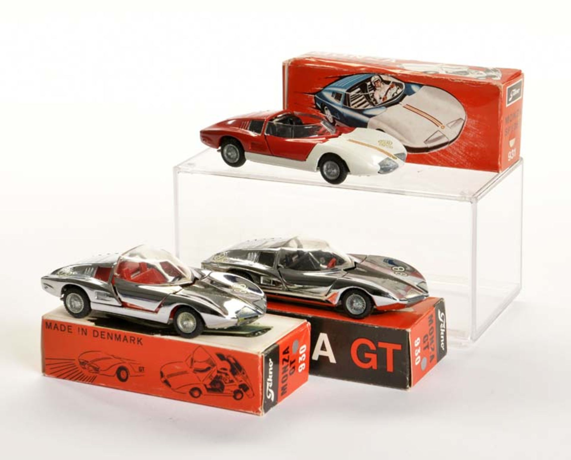 Tekno, Monza GT 930, Monza Spyder 931 + Monza GT 930, Denmark, 1:43, diecast, box , C 1/1-