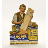 Advertising Paperboard Pappaufsteller "Nobel-Kaltheim Qualitätsleim", C 1