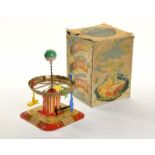 Mettoy, Carousel "Merry go Round", Great Britain, mixed constr., cw ok, box with traces of age, 1
