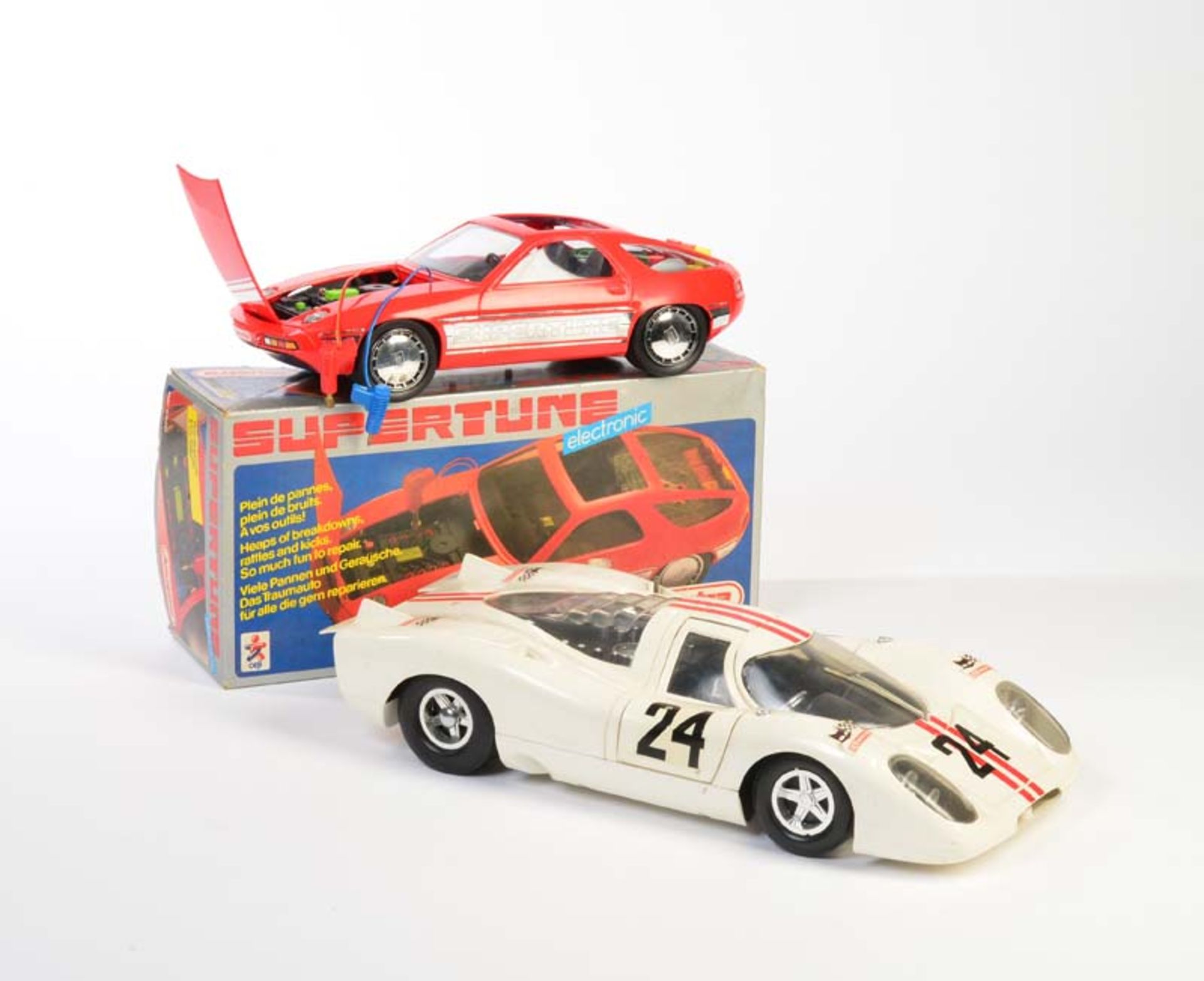 Joustra, 2 Porsche Racing Cars, France, plastic, C 1/2-