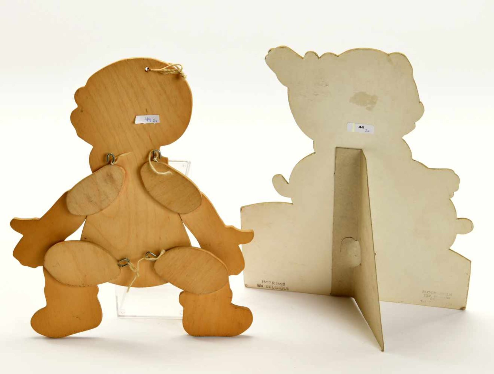 Petzi Advertising Figures, Jumping Jack + Displays, Belgium, wood + paperboard, C 1-2 - Bild 2 aus 2