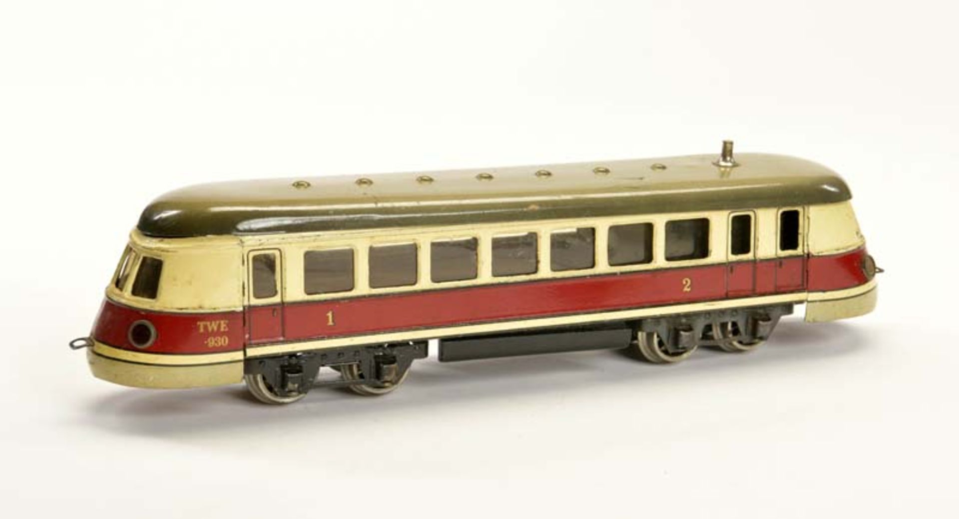 Märklin, Triebwagen TWE 930, Germany, Spur 0, Blech, UW ok, LM, Z 2-3