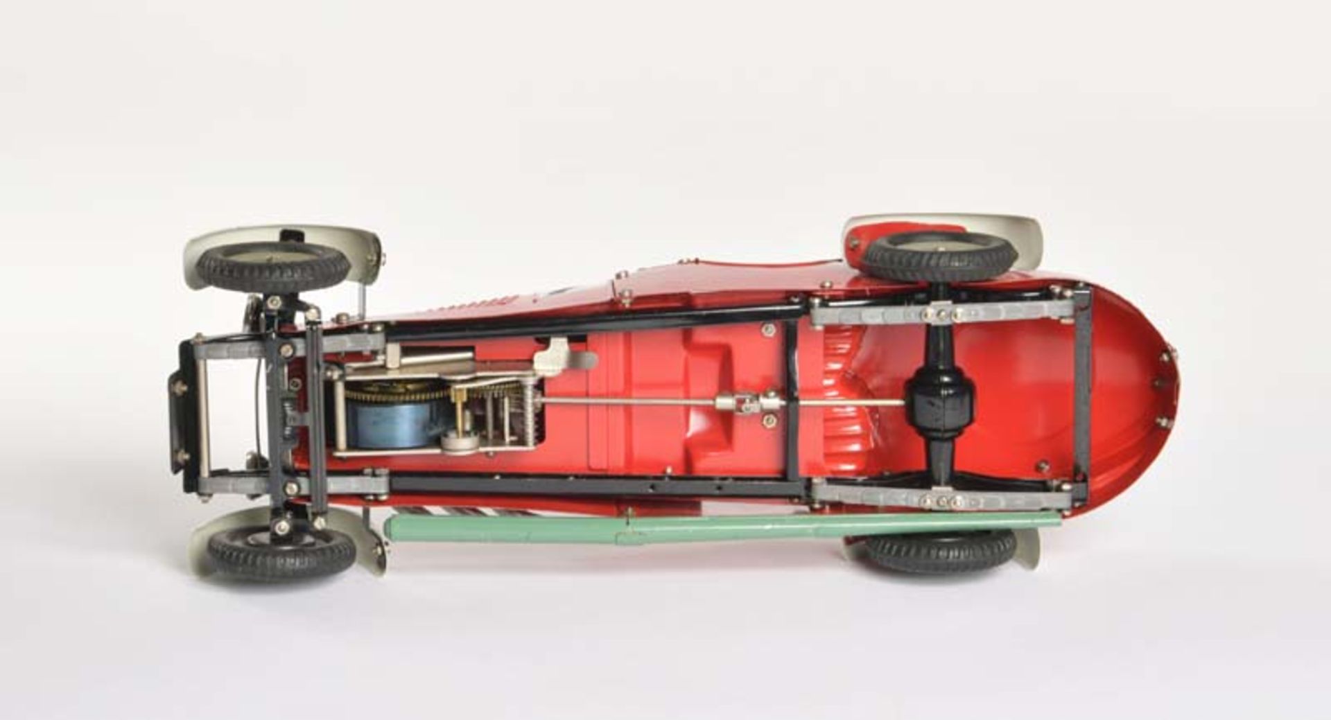 Märklin, Baukastenauto Rennwagen rot No 1107R, Germany VK, 37 cm, Blech, UW ok, sehr schöner - Bild 3 aus 3