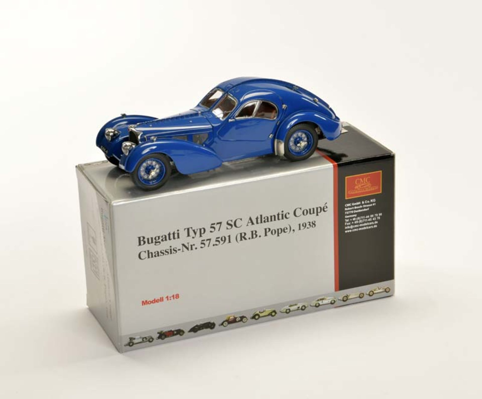 CMC, Bugatti Typ 57 SC Atlantic Coupe, 1:18, Okt Z 1, Z 1