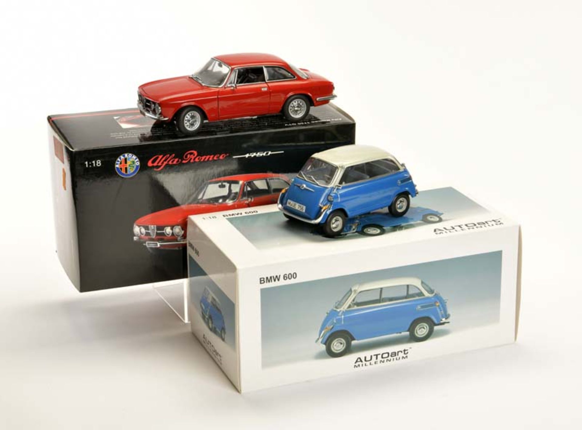 Autoart, BMW 600 + Alfa Romeo 1750, 1:18, 2x Okt, Z 1