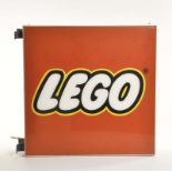 Lego, Leuchtreklame mit seitlicher Halterung, 70x70 cm, kein Versand, Z 2