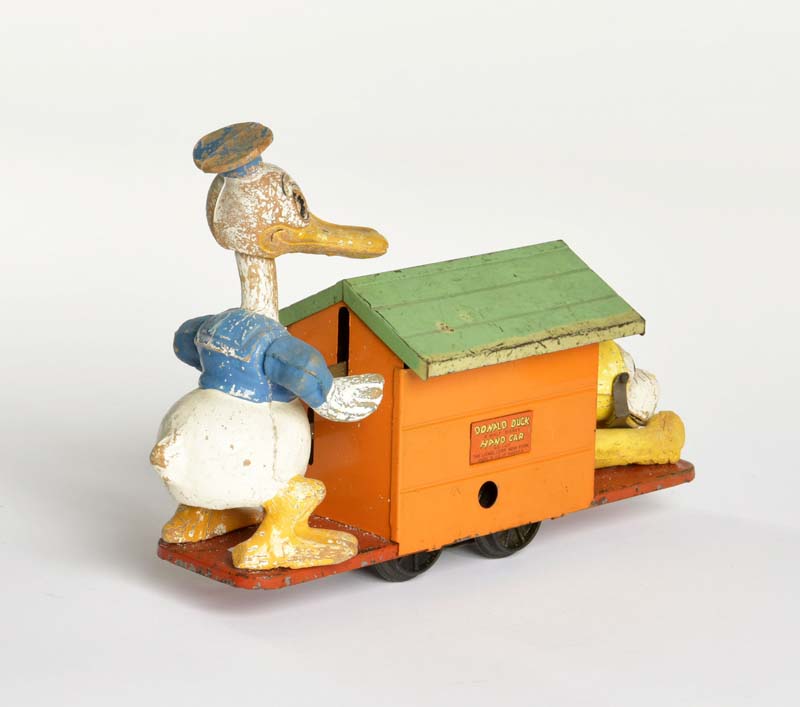 Lionel, Donald Duck + Pluto Handcar, USA, 26 cm, GemBw, UW hakt, starke altersbedingte LM, um - Image 3 of 4