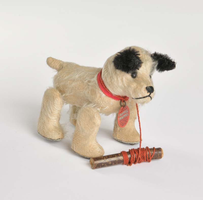 Bing, Hund auf Rädern, Germany VK, 20 cm, mit original Blechschild, min. Altersspuren