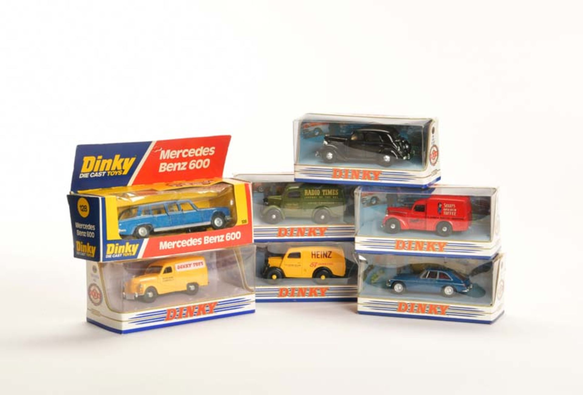 Dinky + Matchbox, 7 Fahrzeuge, 1:43, Druckguss, Okt Z 1, Z 1