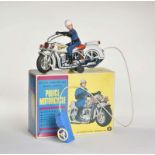 Modern Toys, Police Motorcycle, 30 cm, Blech, Bat. Antrieb ok, Okt Z 1-2, Z 1-