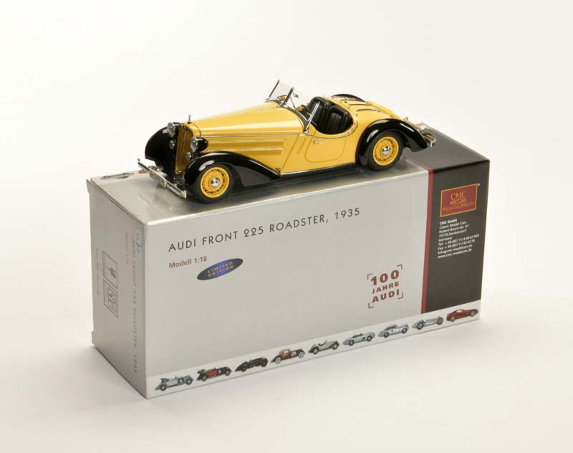 CMC, Audi Front 225 Roadster 1935, 1:18, Okt Z 1, Kofferraumdeckel fehlt, sonst Z 1