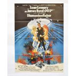 Filmplakat "Diamantenfieber", 60x84 cm, Knickfalten, Nadellöcher, sonst guter Zustand