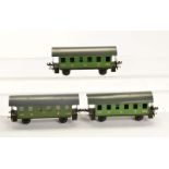 VEB, 3 Personenwagen, DDR, Spur 0, Blech, LM, Z 2/2-