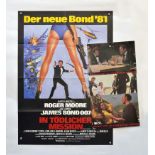 Filmplakat "James Bond-In tödlicher Mission", 60x84 cm + 30x43 cm, mit 12 Aushangfotos