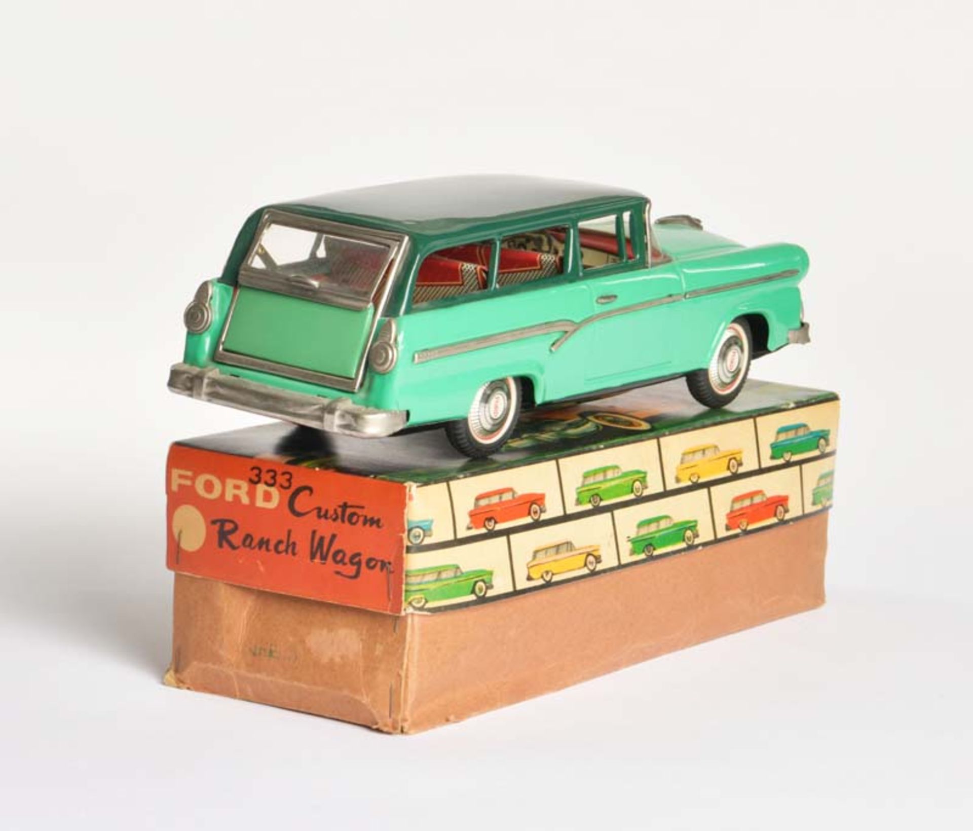 Bandai, Ford Custom Ranch Wagon, Japan, 30,5 cm, Blech, Friktion ok, Okt Z 1, Z 1 - Bild 3 aus 3