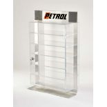 Petrol Vitrine, 41x20x63 cm, Plexiglas, dekorativ, sehr guter Zustand