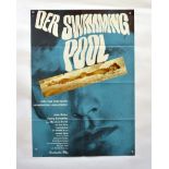 Filmplakat "Der Swimmingpool" Romy Schneider-Alain Delon, 60x84 cm, Knickfalten, sonst sehr guter