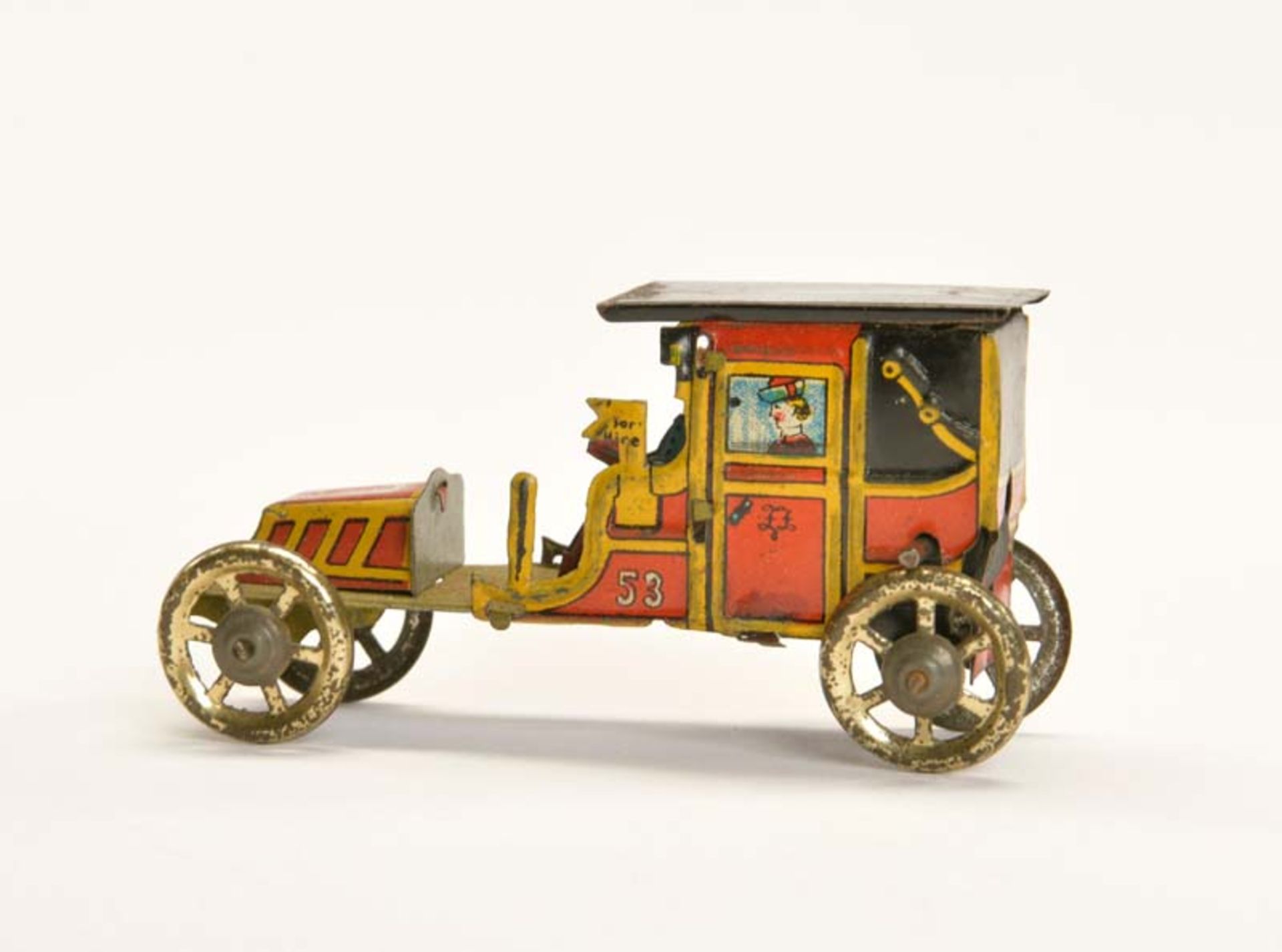 Fischer, Penny Toy Taxi, Germany VK, 8,5 cm, Blech, min. LM - Bild 2 aus 2