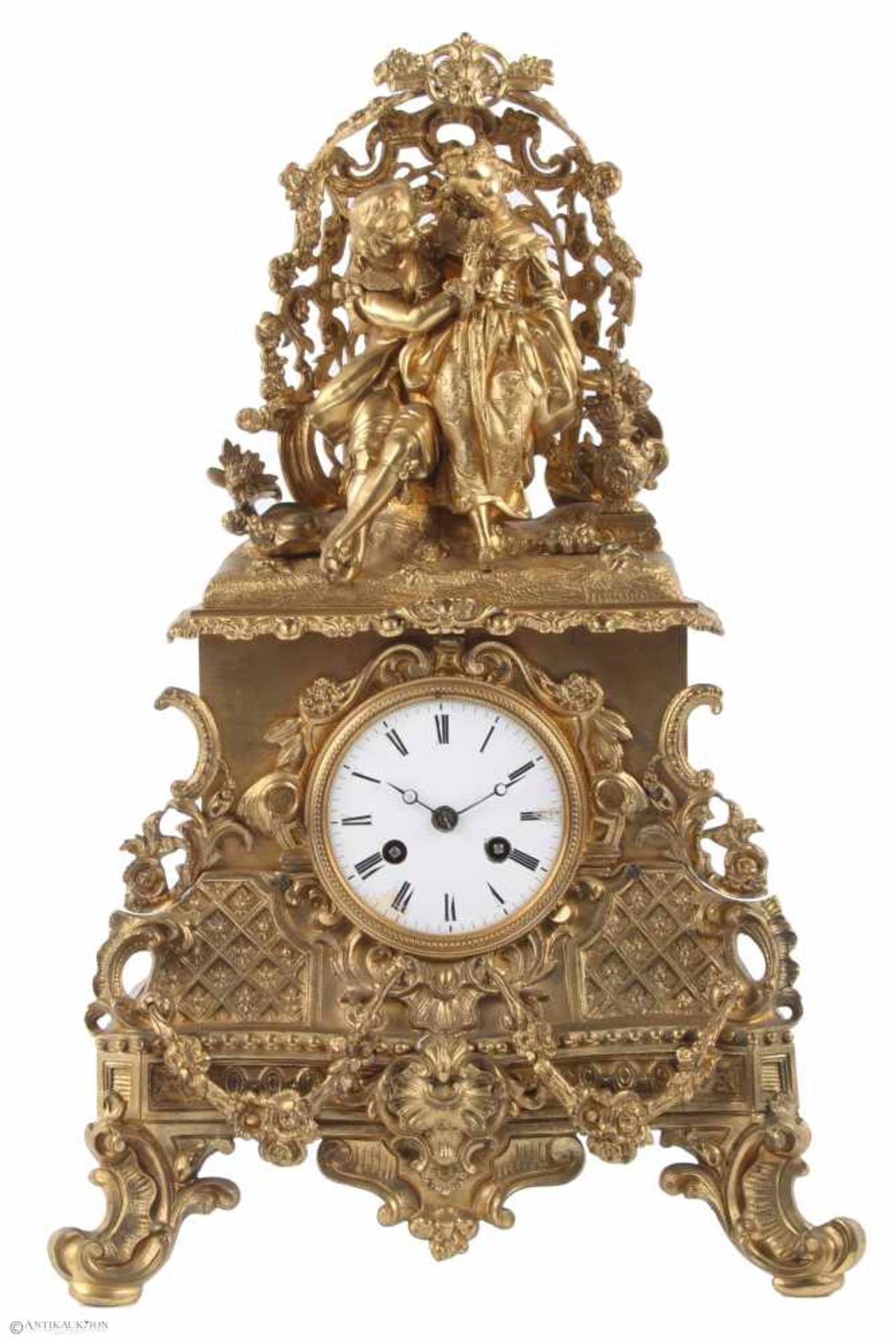 Bronze Empire Kaminuhr, mantel clock,