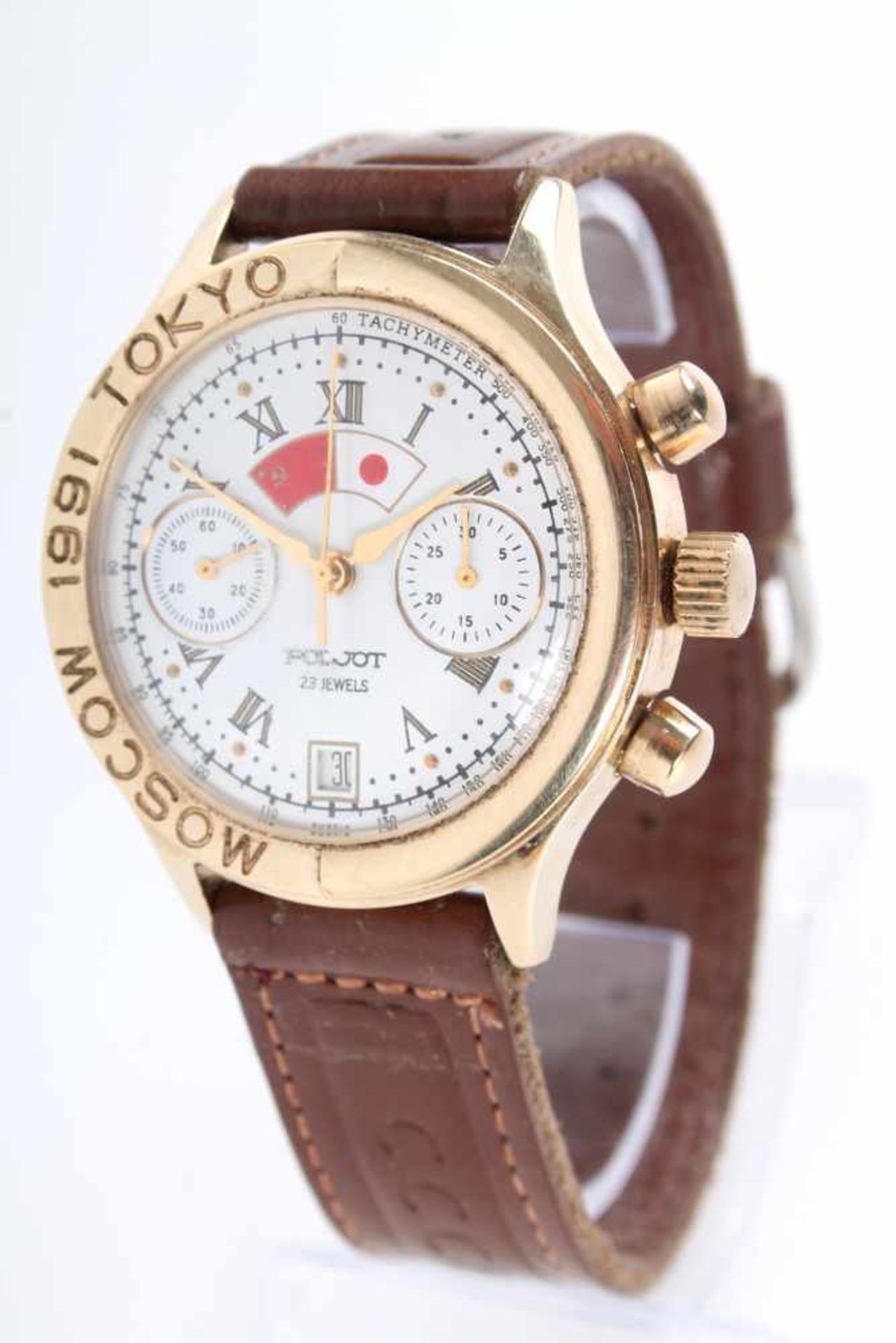 Chronograph Poljot Moscow Tokyo 1991, russian watch,