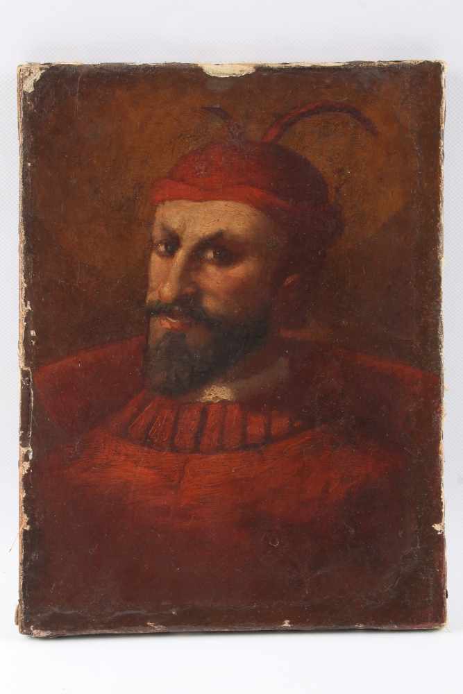 Mephisto, französischer Altermeister von 1882, france old master painting of the devil,Öl/ - Bild 2 aus 3