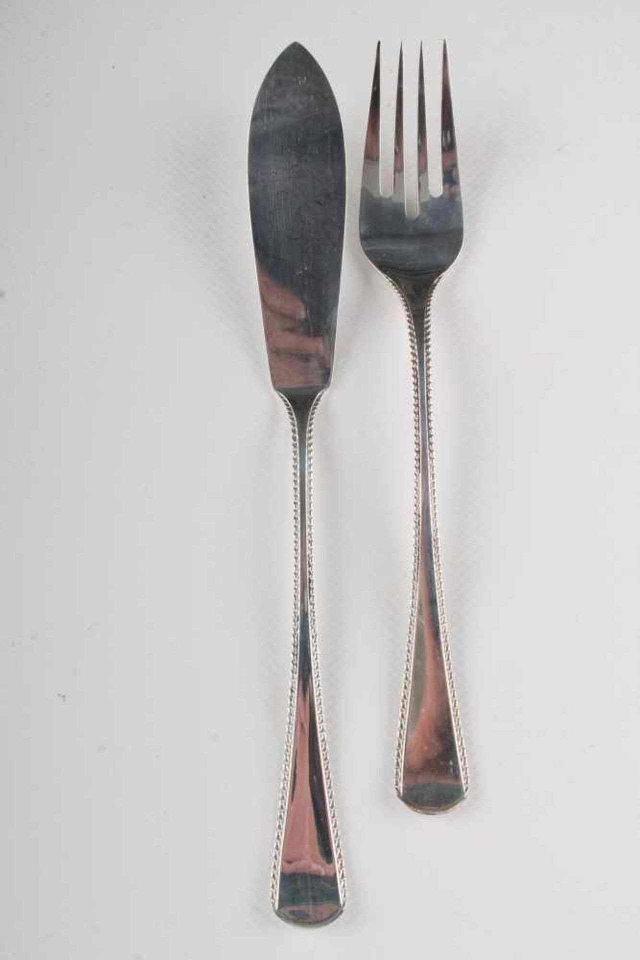 Robbe & Berking 800 Silber Fischbesteck für 6 Personen, fish cutlery for 6 persons, - Image 2 of 5