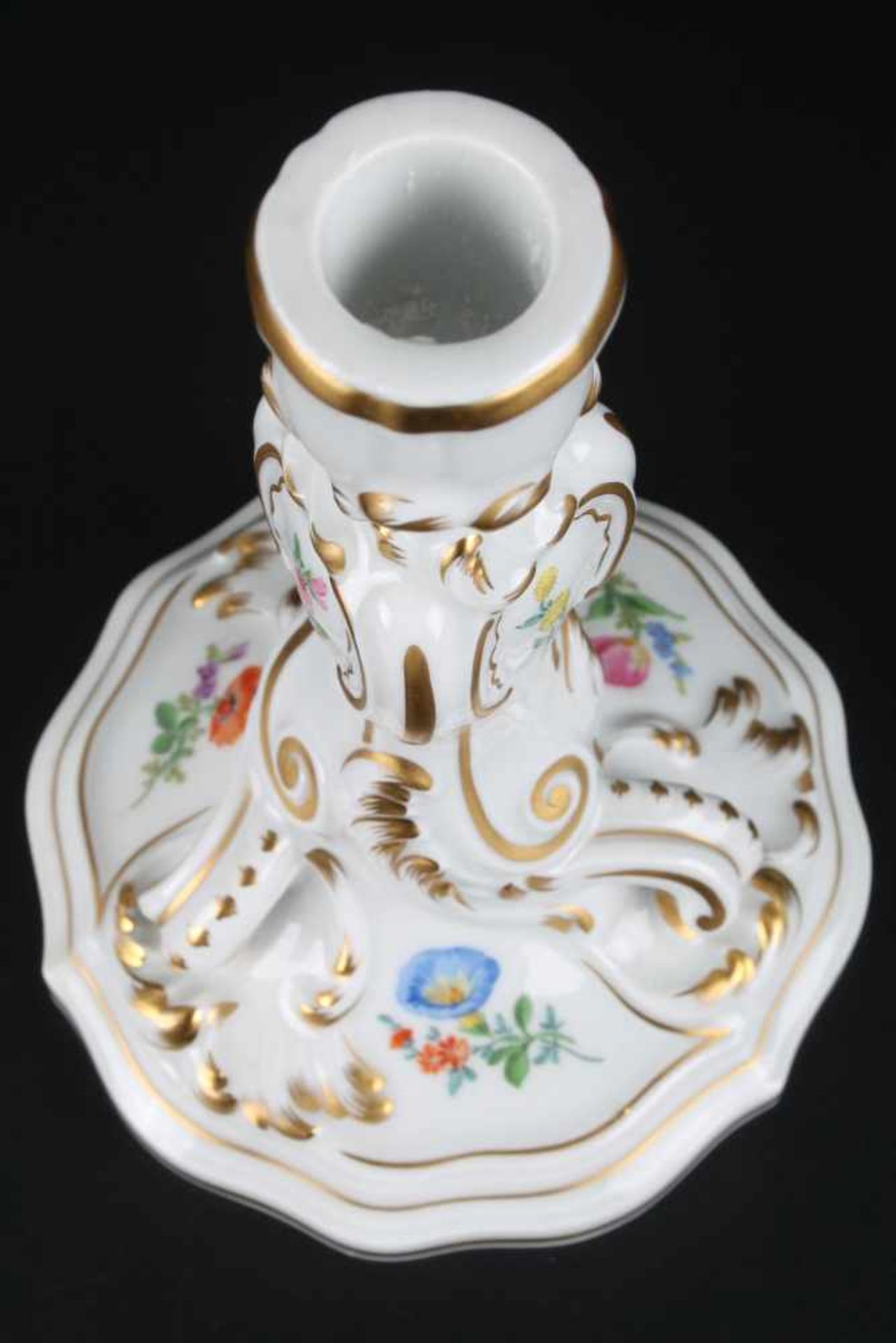 Meissen Kerzenständer, candlestand,Porzellan, Schwertermarke 1. Wahl, Modellnummer 53111, mit - Bild 2 aus 4