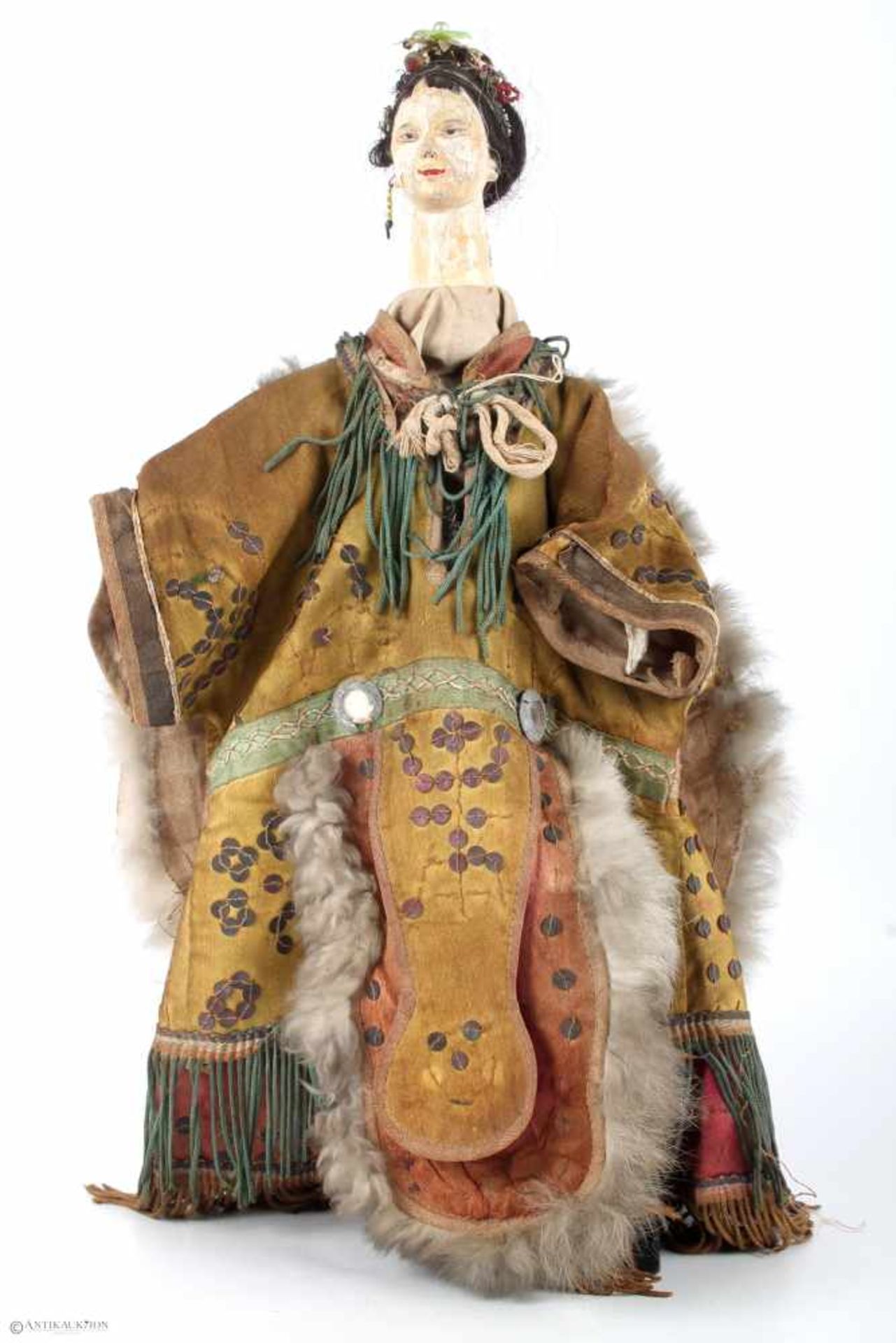 Theaterpuppe, China 19. Jahrhundert, theater puppet, China 19th century,chinesische Handpuppe mit