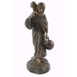 Andor Ruff (1885-1951) - Mutter mit Kind - Bronze Figur, Mother with child - bronze figure,
