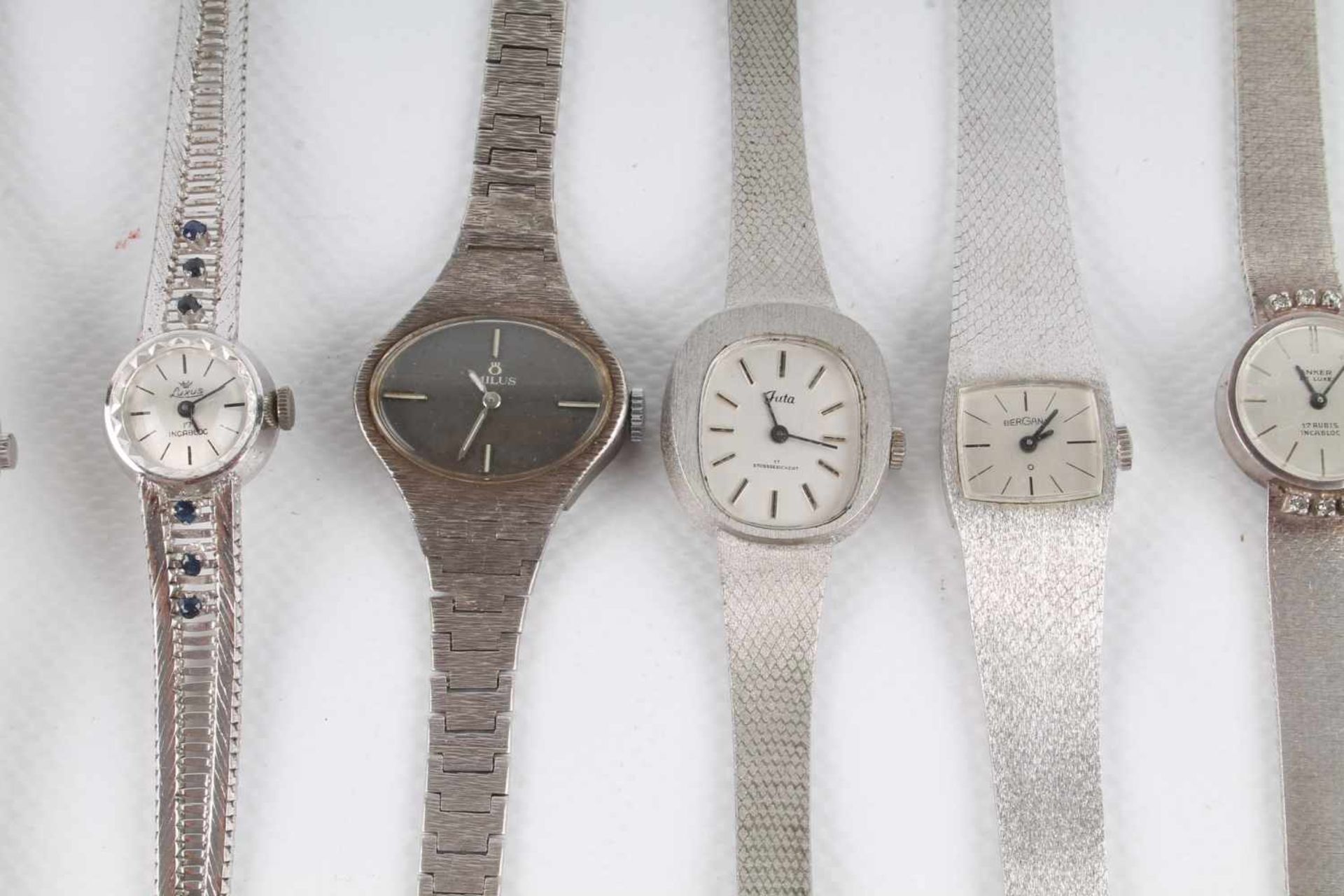 13 Silber Armbanduhren, 13 silver wristwatches, - Bild 3 aus 4