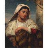 Edward John Cobbett (1815-1899) Portrait einer jungen Frau,