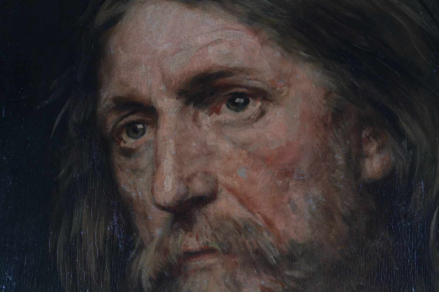 Eduard von Gebhardt (1838-1925) Portrait eines Heiligen 1911, Monumentalwerk, portrait of a saint - Bild 4 aus 7