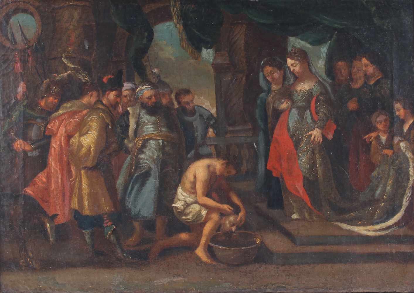 Flämische Schule 17. Jahrhundert, Königin Tomyris und der Kopf des Cyrus, Ecole flamande XVII