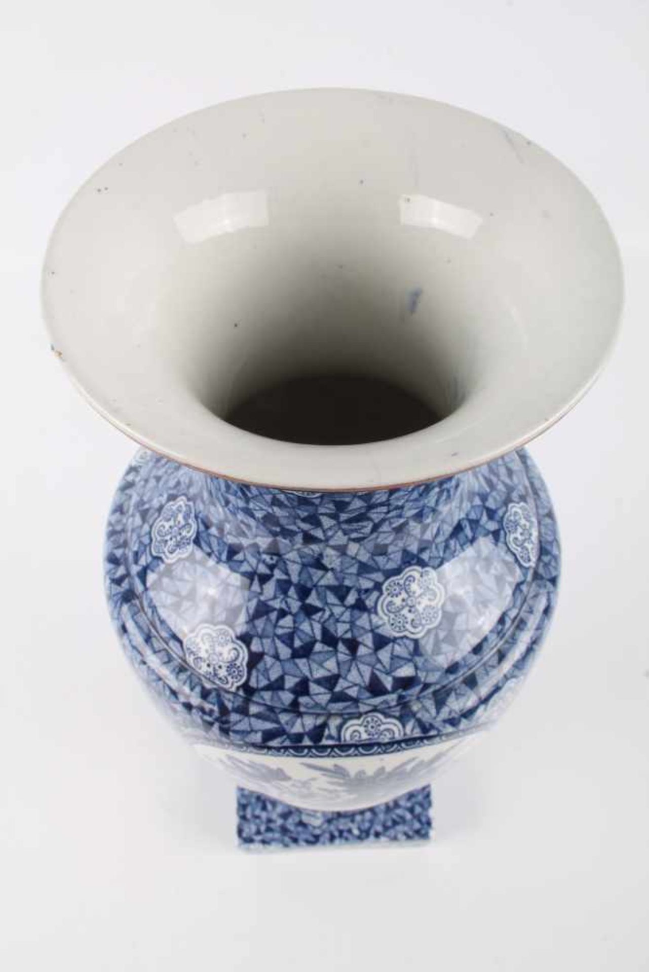 Franz Anton Mehlem Flamand Vase,Bonn um 1920, Villeroy & Boch Keramik, Flamand Dekor, am Boden mit - Bild 4 aus 6