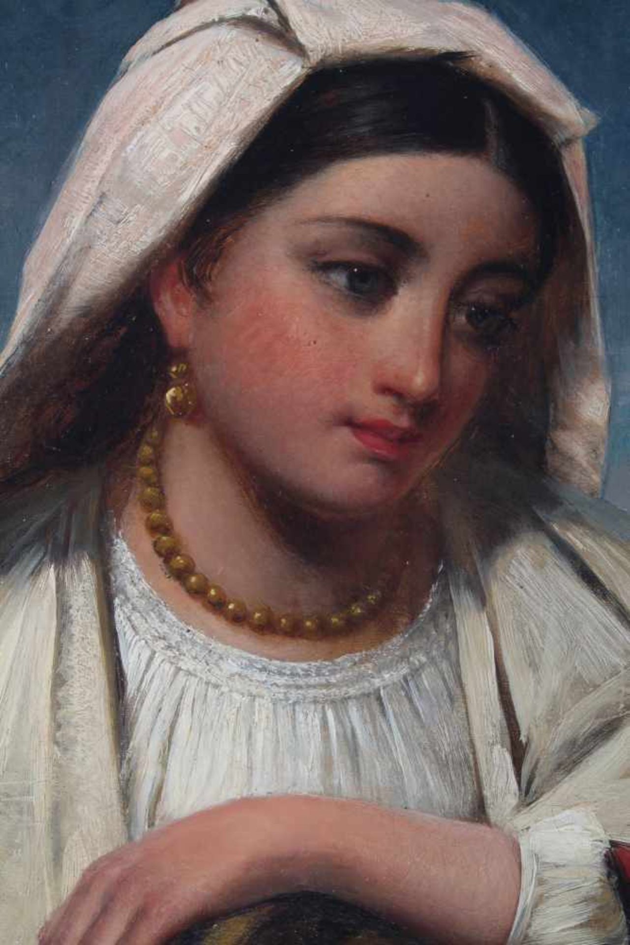 Edward John Cobbett (1815-1899) Portrait einer jungen Frau, - Image 4 of 5