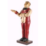 Holzfigur - großer Stiller Diener, wooden figure silent valet,