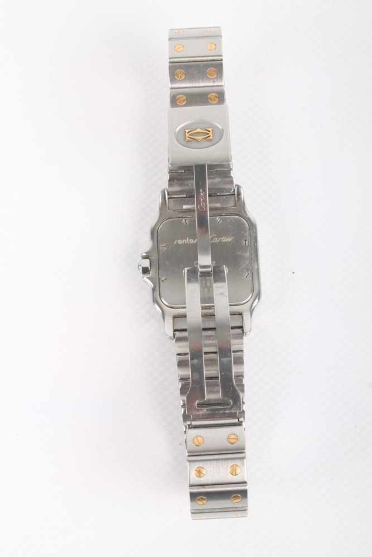 Cartier Santos Galbee Herrenuhr Armbanduhr Stahl/Gold 750, men's watch steel / 18K gold, - Bild 5 aus 7