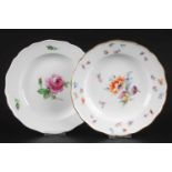 Meissen - 2 Speiseteller, 2 dining plates,