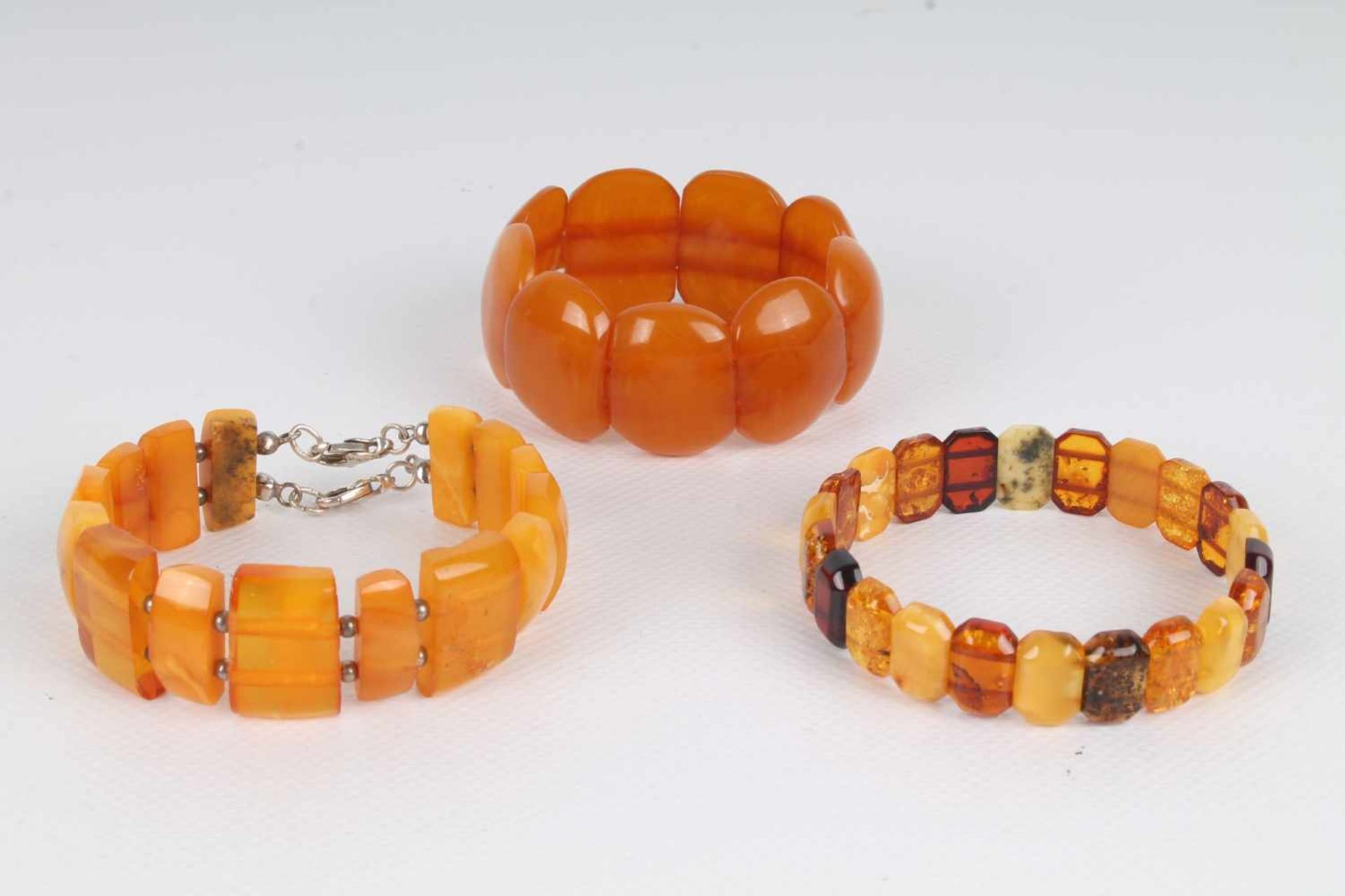 Bernsteinschmuck 7-teilig Konvolut, amber jewelry, - Bild 3 aus 3