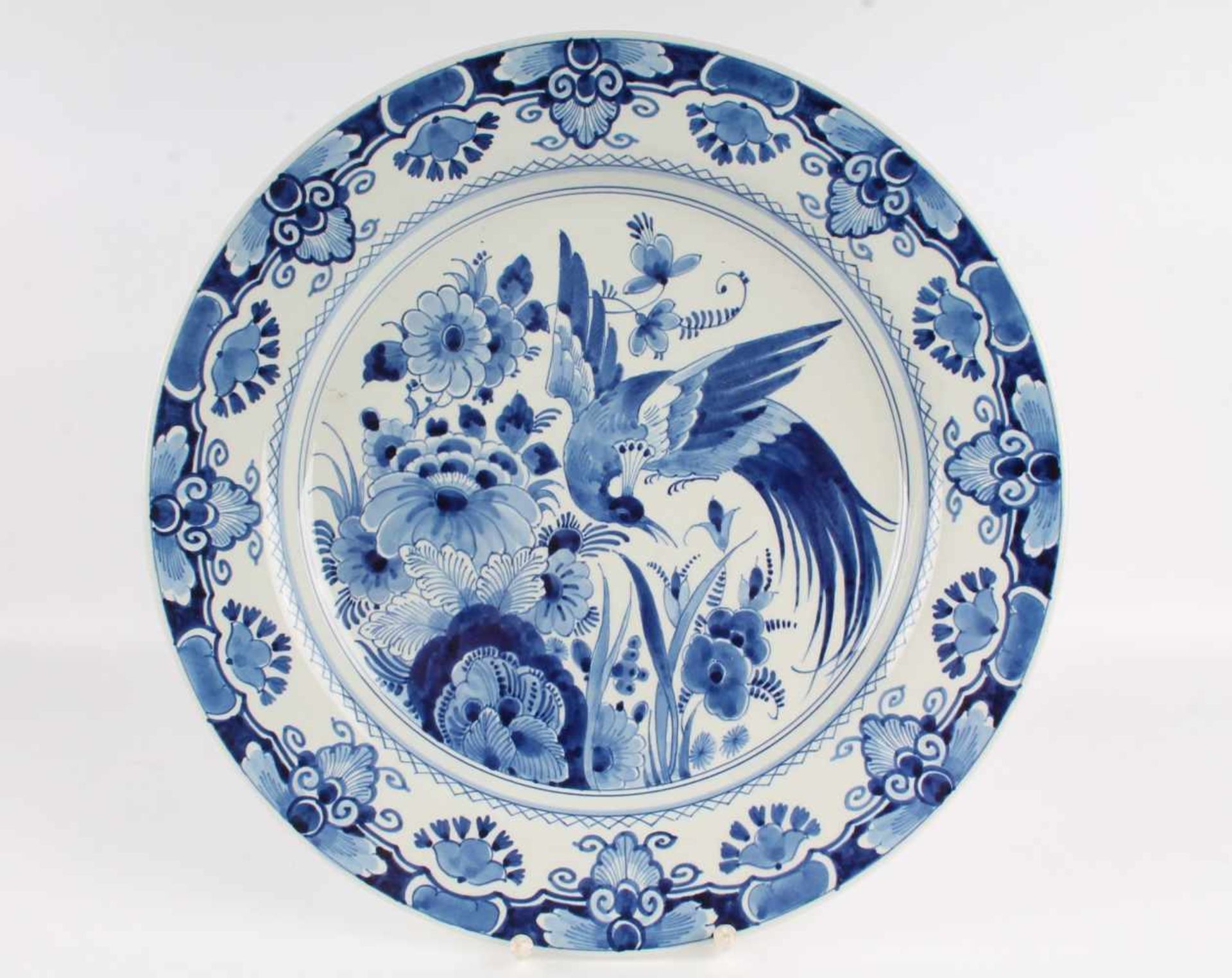 Konvolut niederländische Fayence, lot of dutch ceramic, 11 Fayence Teller/Schalen, u.a. Porcelaine - Bild 2 aus 7