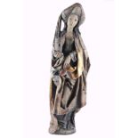 Große Heiligenfigur Barbara von Nikomedien, huge figure of saint Barbara of Nicomedia, Holz,