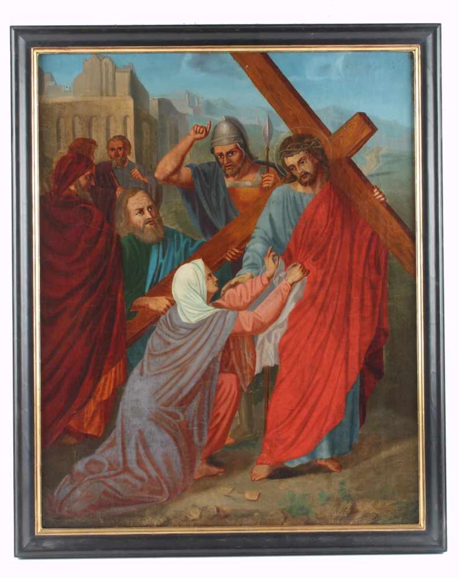 Altmeister 19. Jahrhundert - Kreuzweg von 1876, way of the cross, - Image 2 of 4